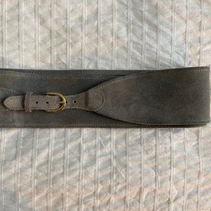 J. Crew gray suede obi belt, size M